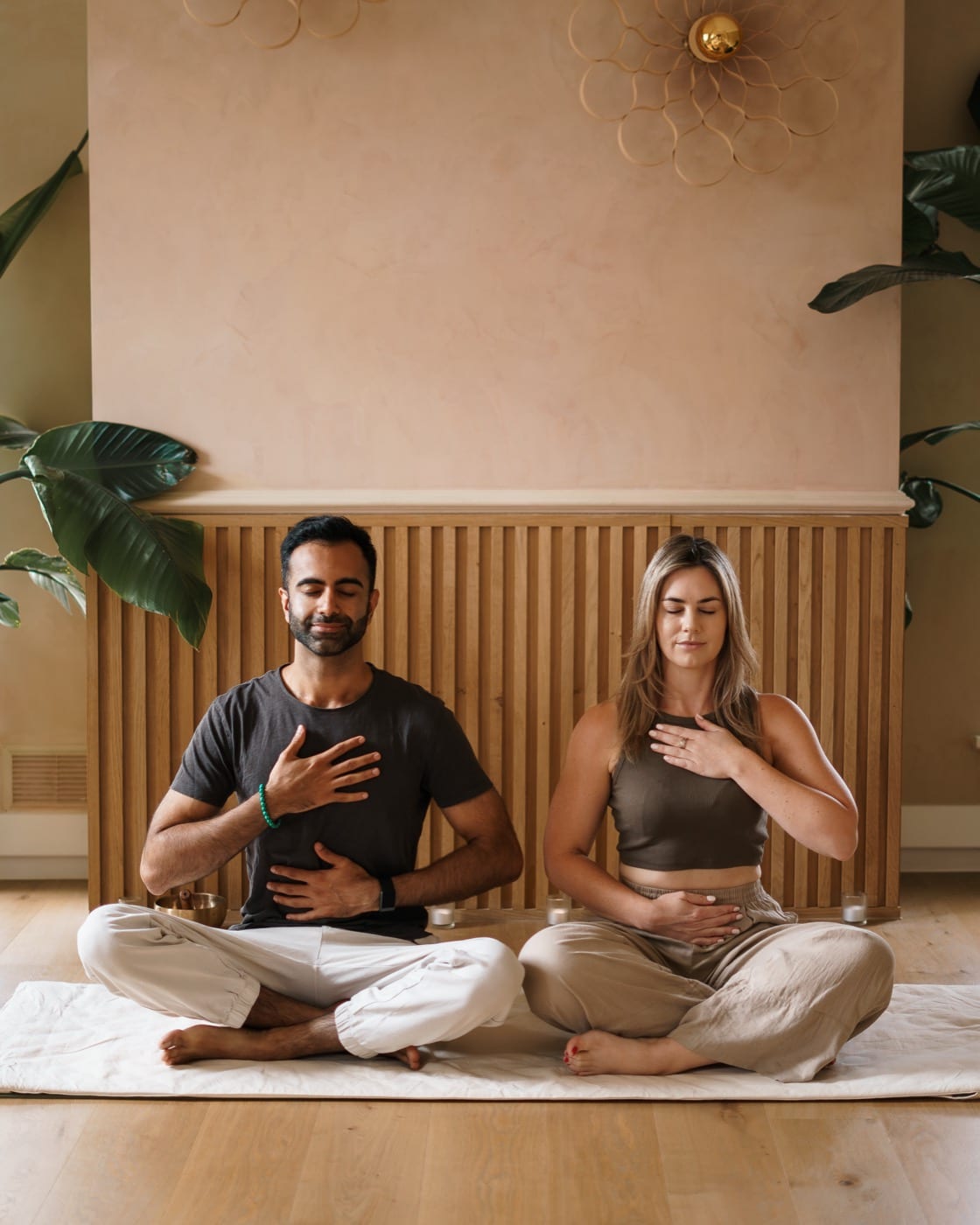 One-to-one breathwork session in the studio
