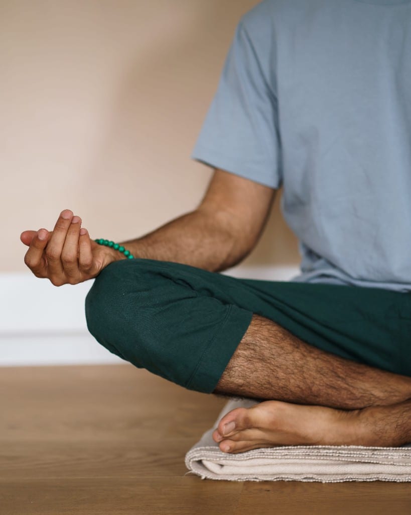 Ryan guiding a seated breathwork practice